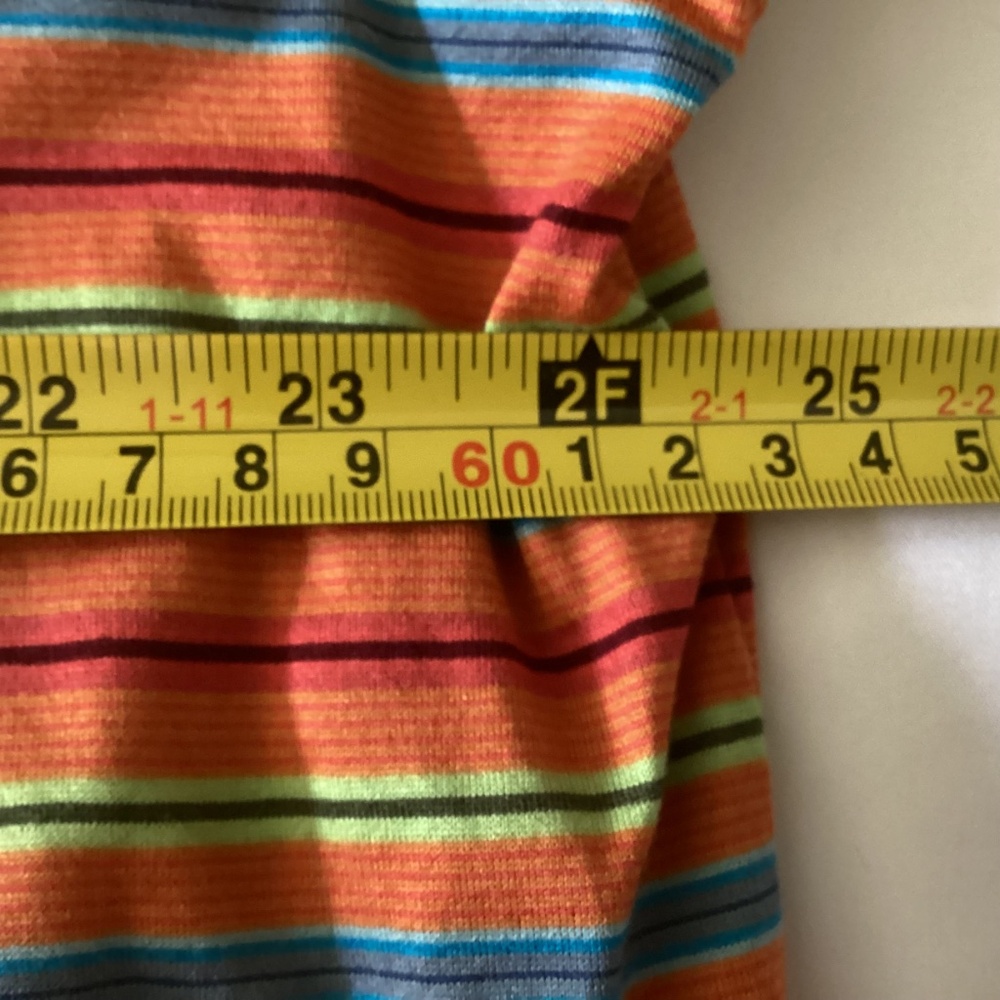 Men’s BUGATCHI Orange Striped 1/4 Button Up Polo Shirt 100% Egyptian Cotton XL - Picture 5 of 7